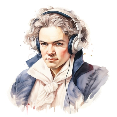 Beethoven presenting a listen guide for his Symphony No 6's II. Andante molto moto
