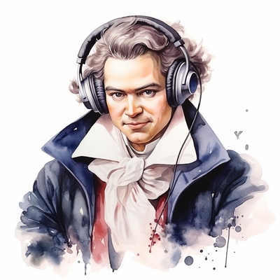 Beethoven presenting the backstory of his Für Elise