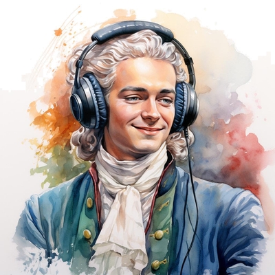 Mozart presenting a listen guide for his Die Zauberflöte's Der Hölle Rache kocht in meinem Herzen