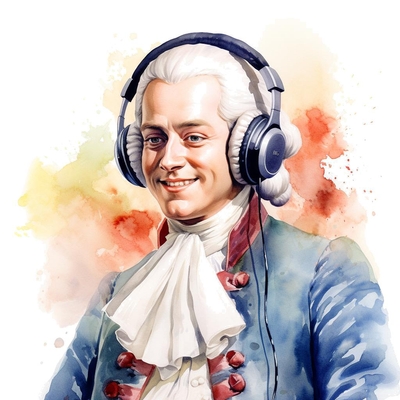 Mozart presenting best moments of his Symphony No 40